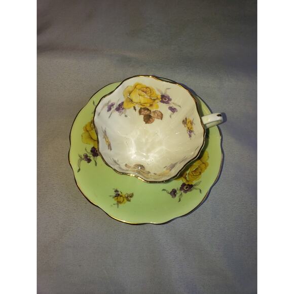 EB Foley Bone China Made in England CottageCore Cup & Saucer Set 3986 - Picture 3 of 5